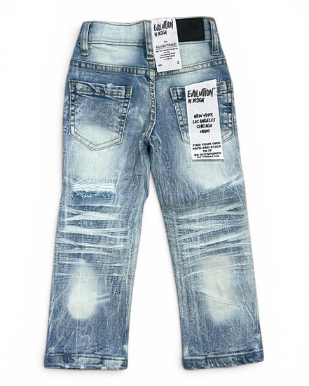 FWRD Toddler's Premium Distressed Straigth Denim