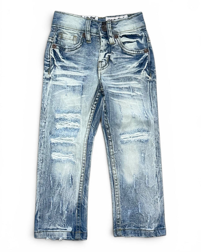 FWRD Toddler's Premium Distressed Straigth Denim