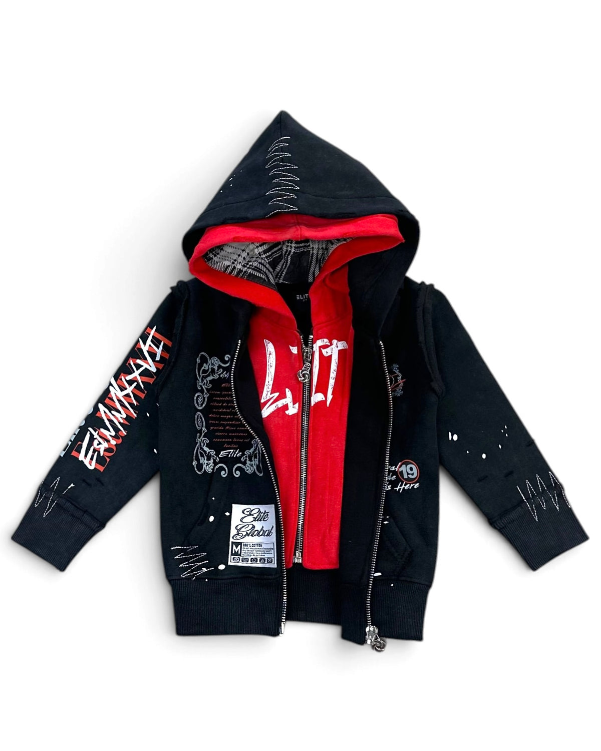 Elite Toddler's Double Layer Royal Full-Zip Hoodie