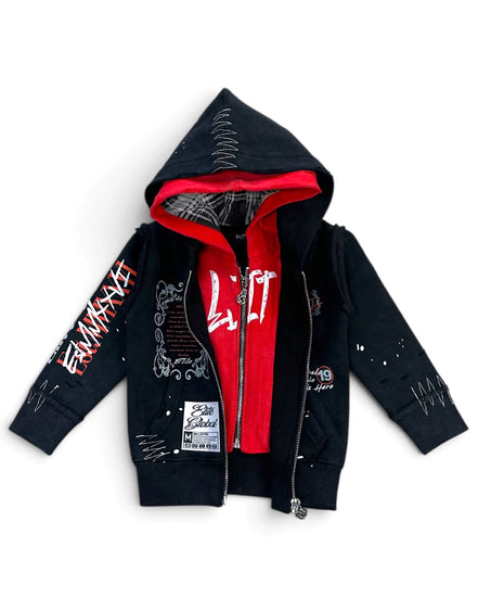 Elite Toddler's Double Layer Royal Full-Zip Hoodie