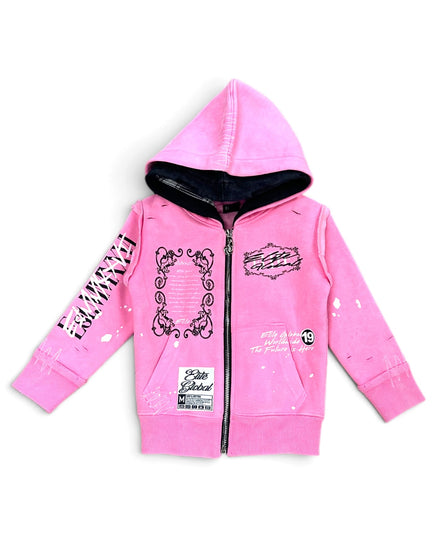 Elite Toddler's Double Layer Royal Full-Zip Hoodie
