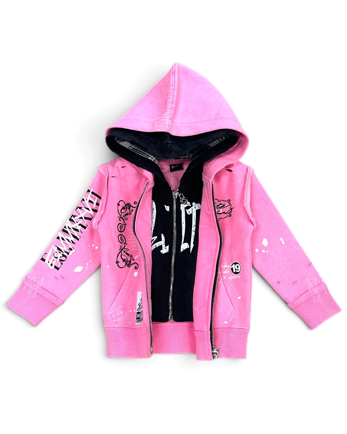Elite Toddler's Double Layer Royal Full-Zip Hoodie