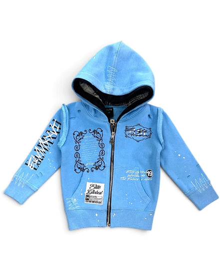 Elite Toddler's Double Layer Royal Full-Zip Hoodie