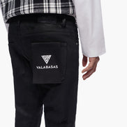 Trance Waxed Stacked Jeans