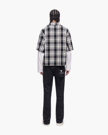 Trance Waxed Stacked Jeans