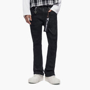 Trance Waxed Stacked Jeans