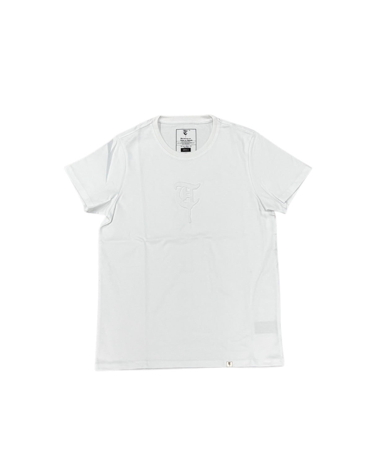 T Monogram Tee in White Color 