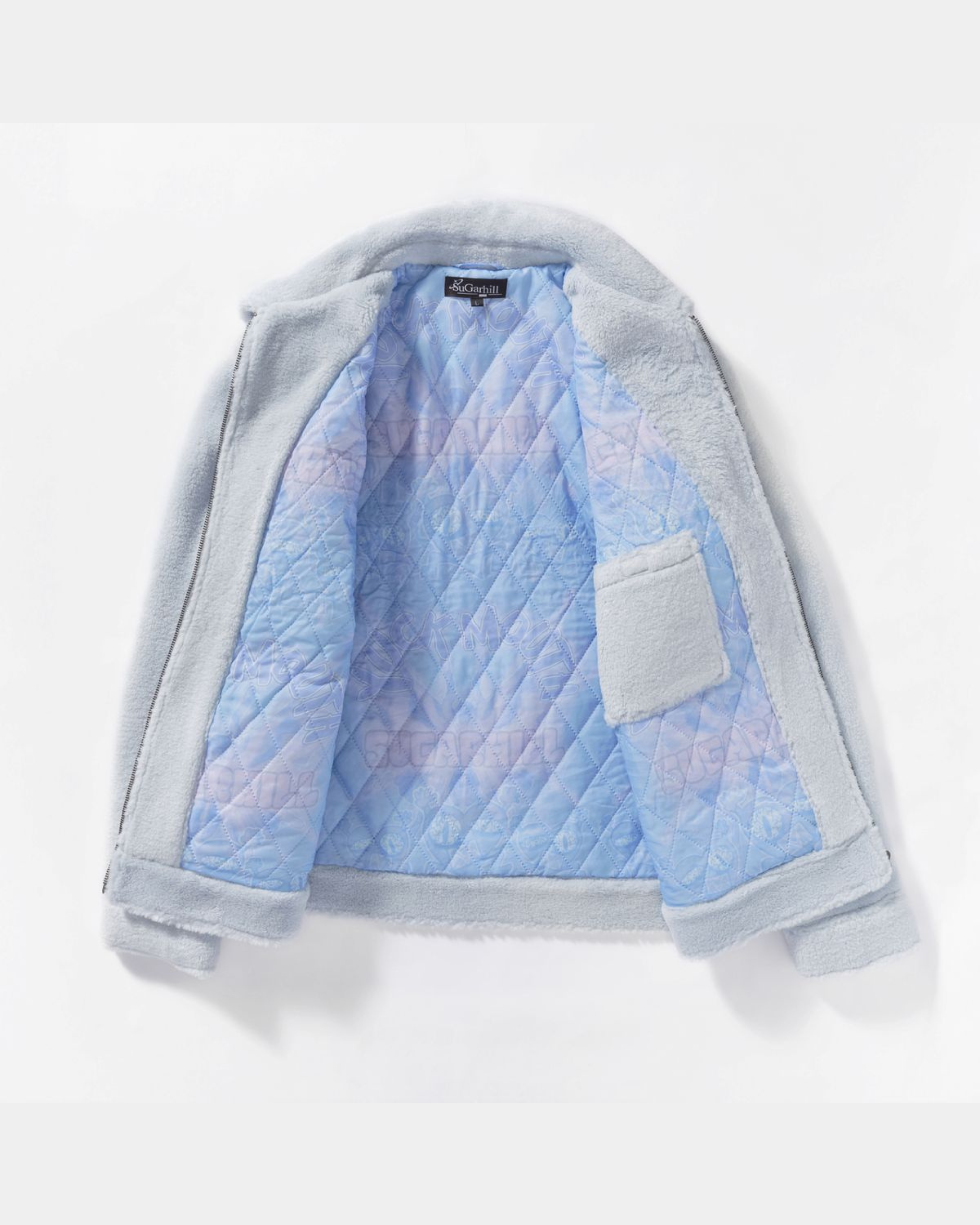 Toxins Plush Jacket in baby blue color 