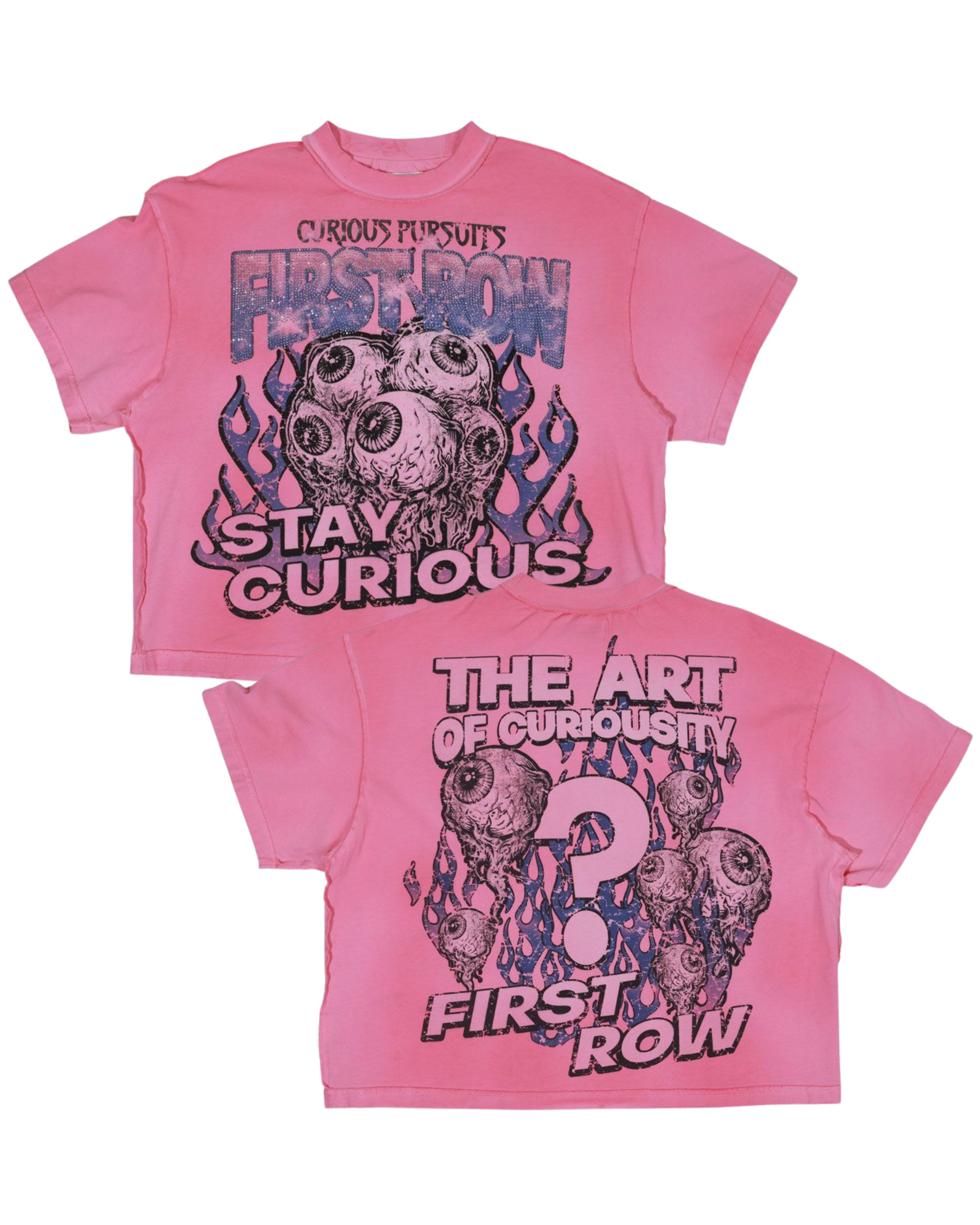 Stay Curious Eyeballs Crop Tee