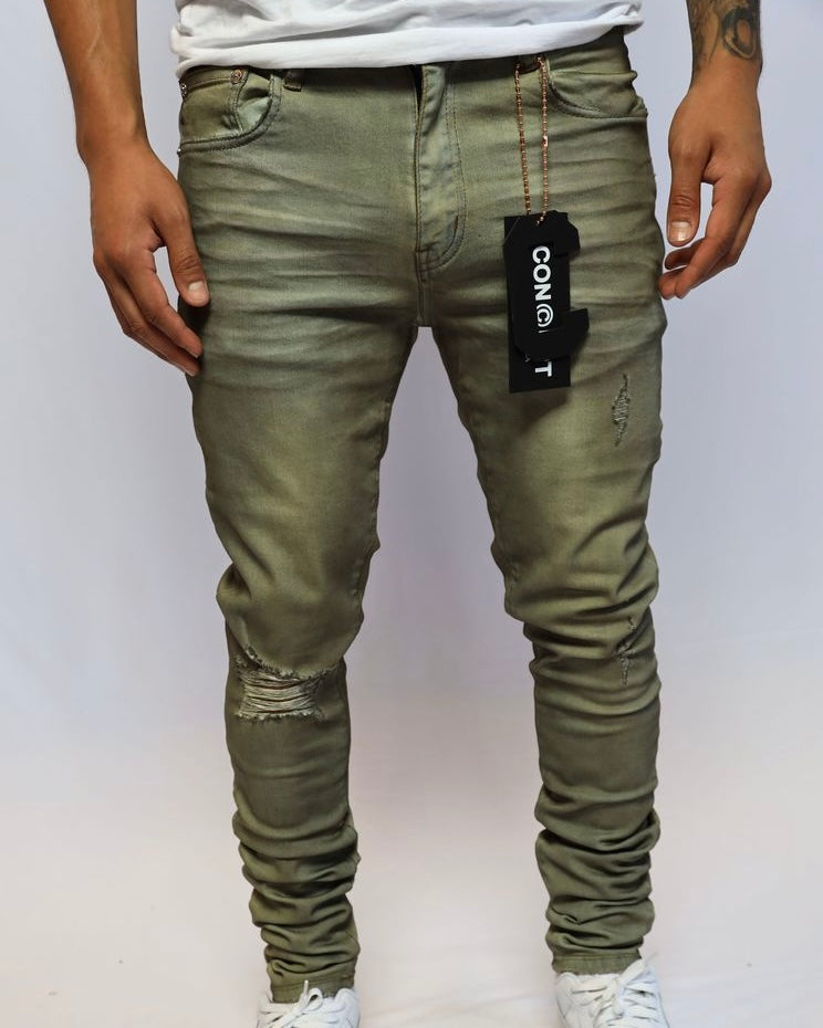 utica jean by concept La in the color oil spill 