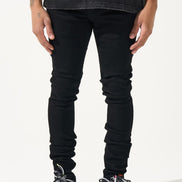 Black jeans on a white background