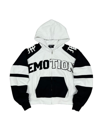 Mixed Emotions Varsity Full Zip Hoodie