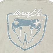 Beige hoodie with a logo on the back