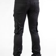 Waxed Cargo Stacked Jeans 533