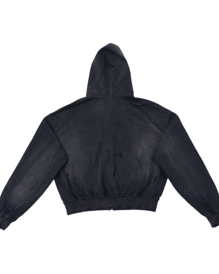 Black hoodie on a white background