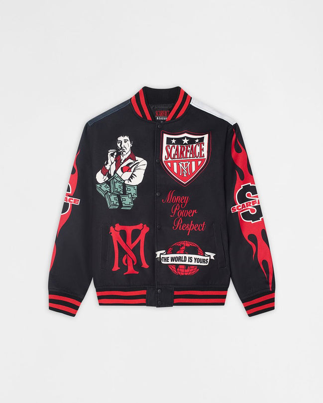 Reason World is Yours Scarface Varsity Jacket