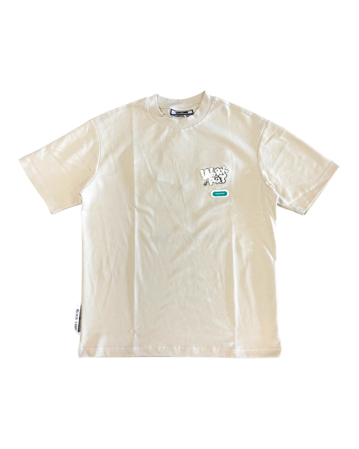 Black Label work of art tee in cream 