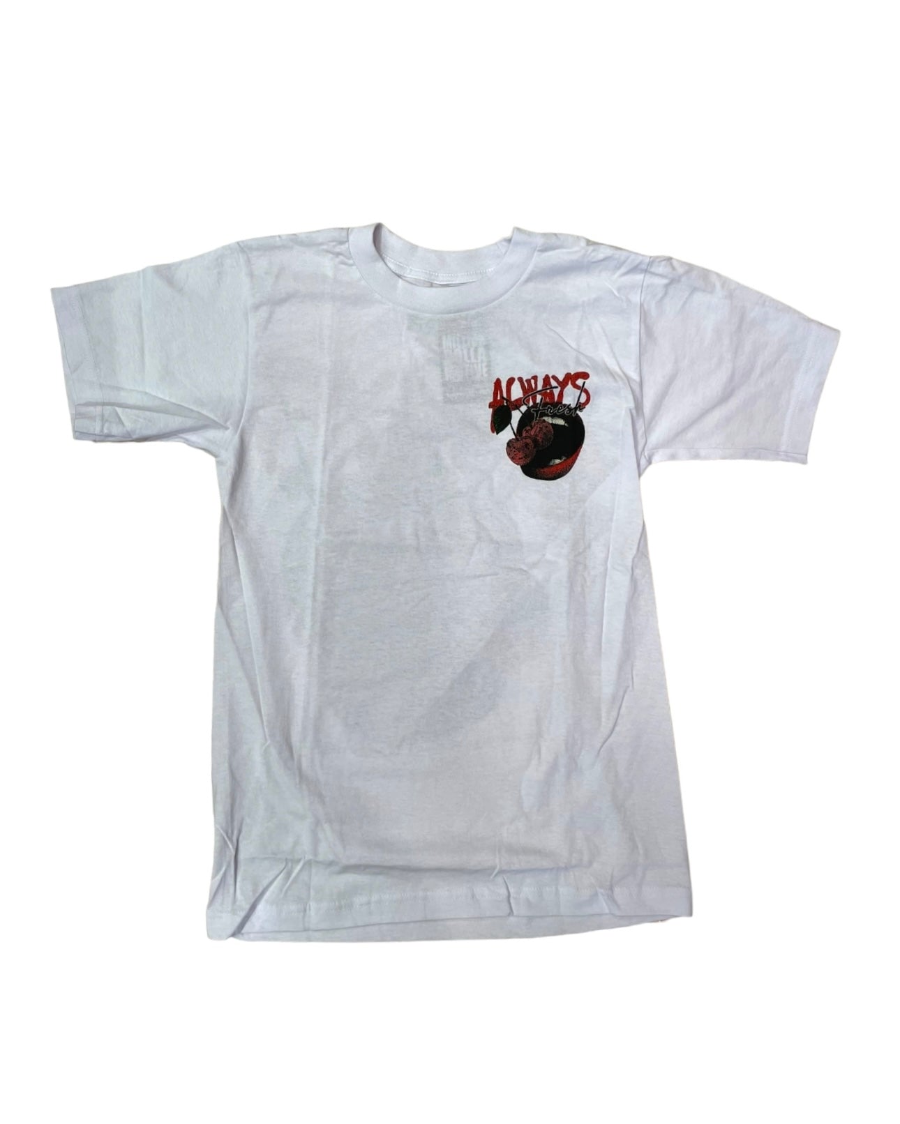 million dolla motive always fresh cherries white tshirt
