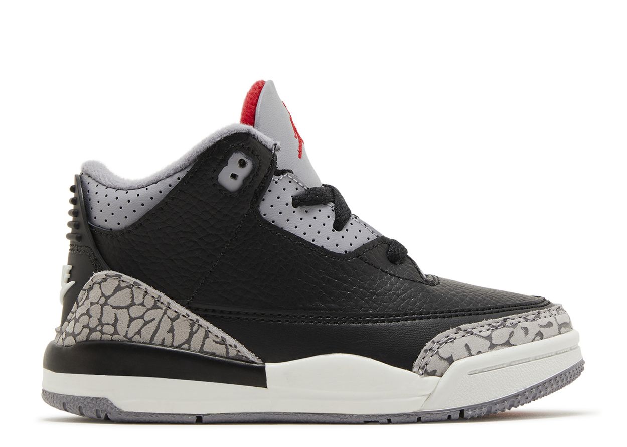 Jordan Retro 3's OG Black Cement (2024) (TD)