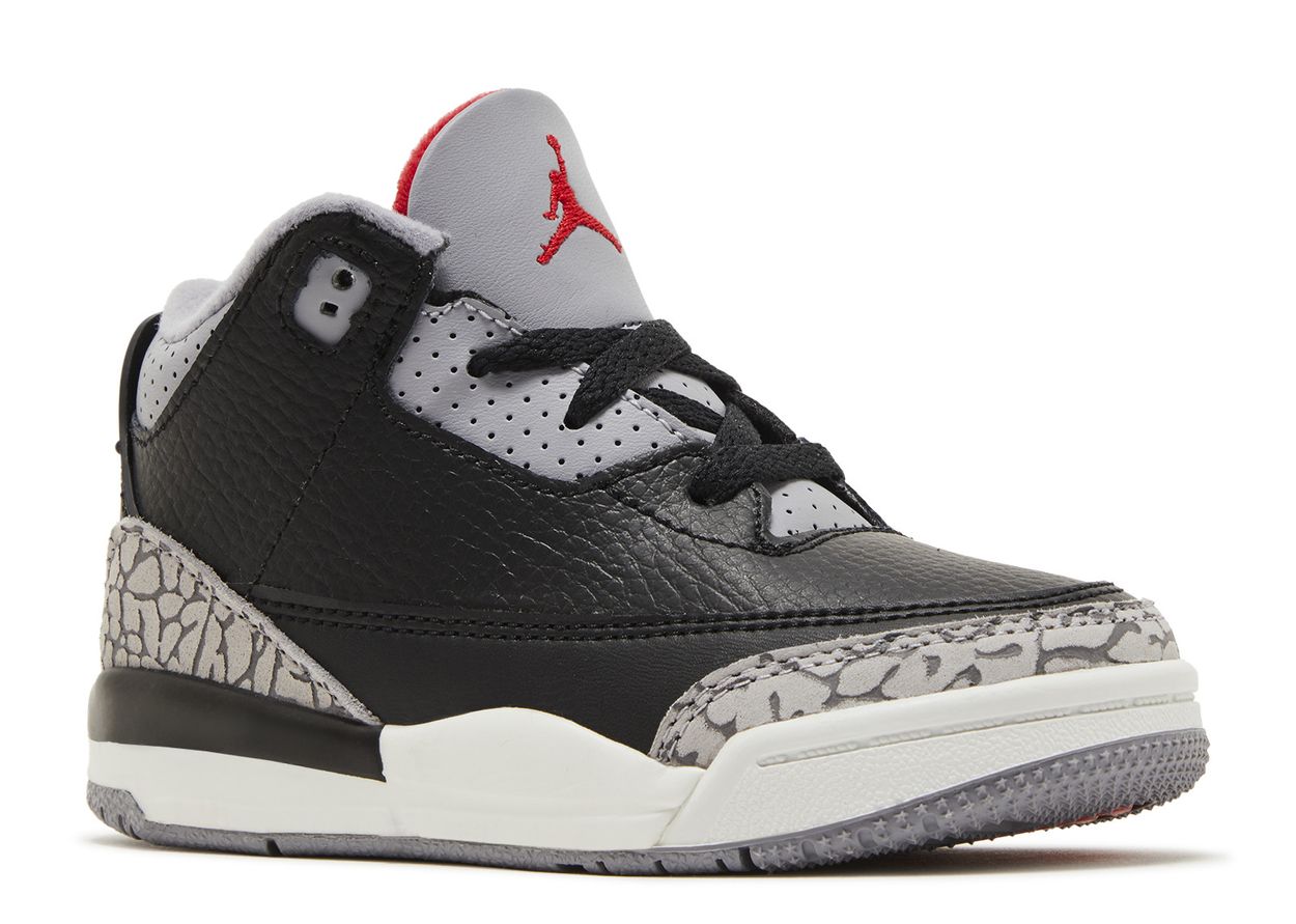 Jordan Retro 3's OG Black Cement (2024) (TD)