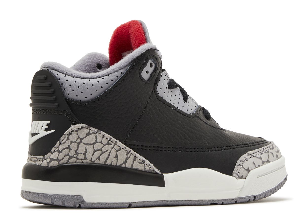 Jordan Retro 3's OG Black Cement (2024) (TD)