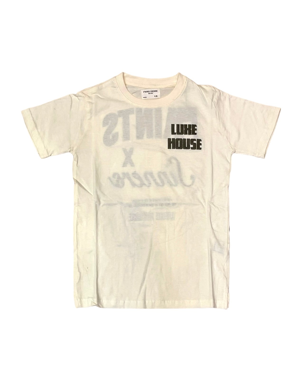 junior boys luxe house tee in natural x olive