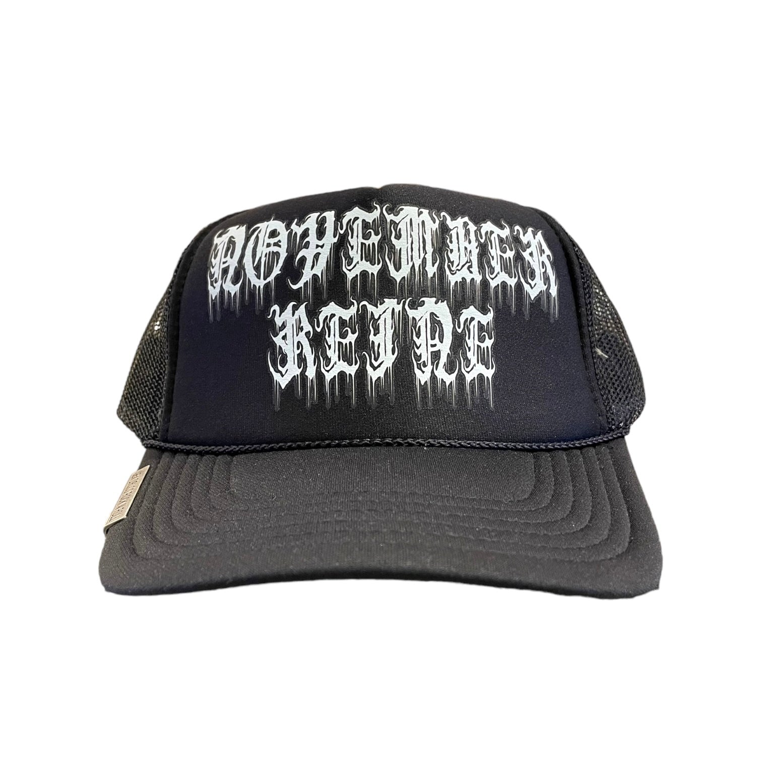 dare devil trucker hat in black