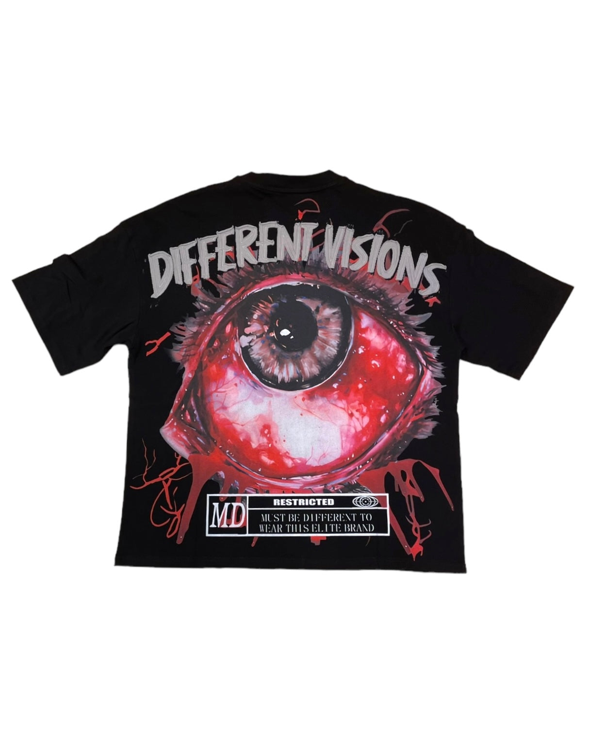 different visions cut and sew graphic tee