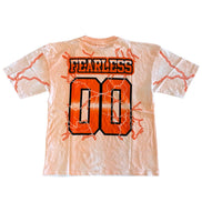 T-shirt with 'FEARLESS' and '08' design on a white background