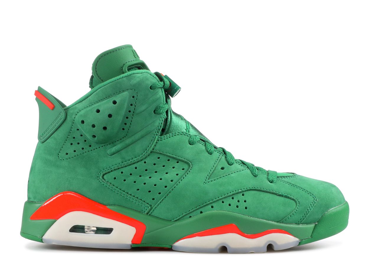 Jordan Retro 6's NRG Green Suede Gatorade Men