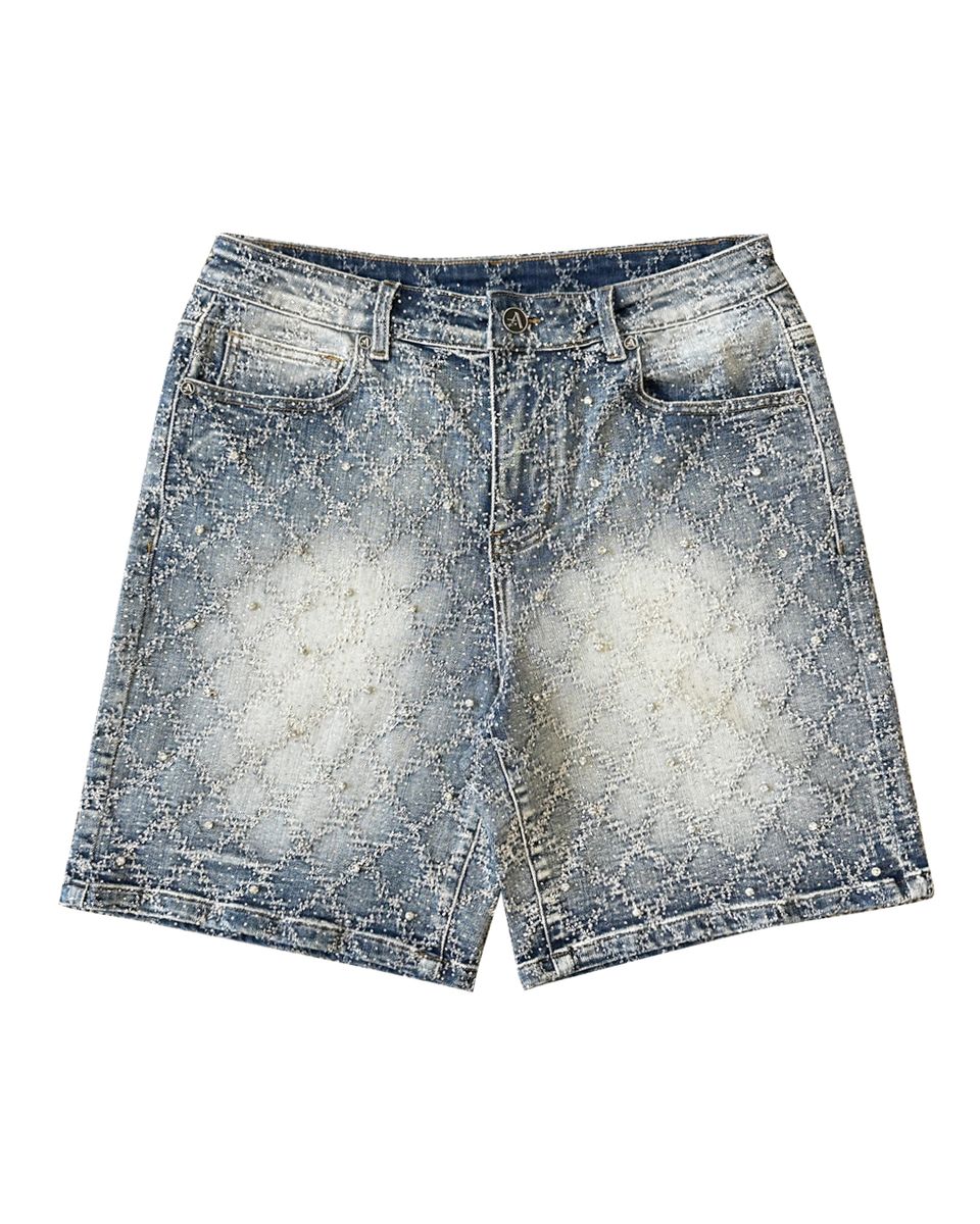 gemstone jorts in blue wash by almost someday