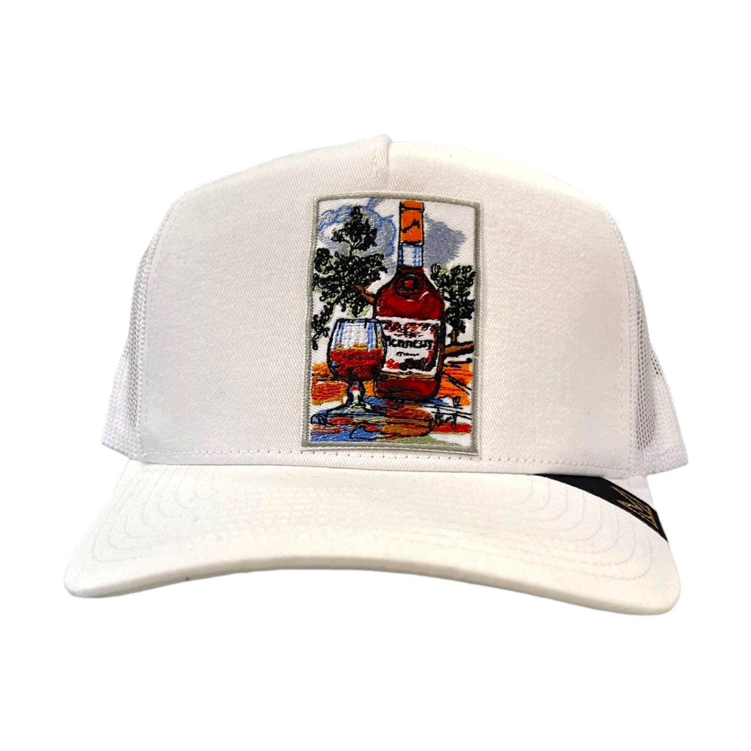 henny time trucker hat in white