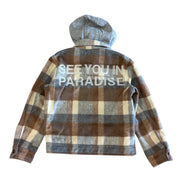 Junior's Hooded Flannel Shirt