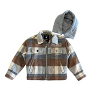 Toddler's Hooded Flannel Shirt