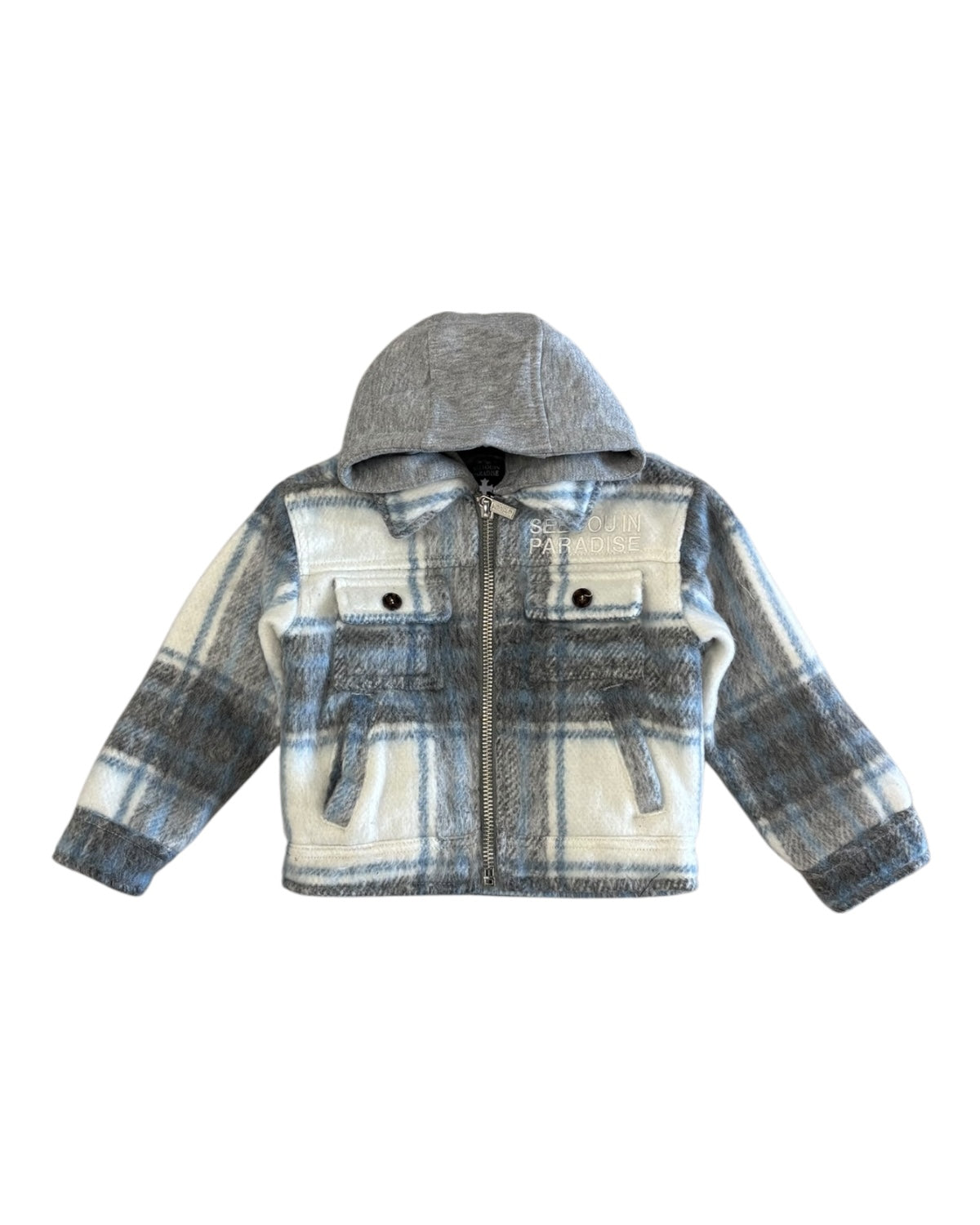 Toddler's Hooded Flannel Shirt