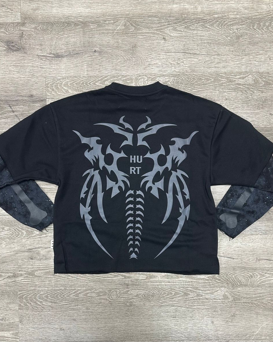 Hurt Layered Long Sleeve Tee