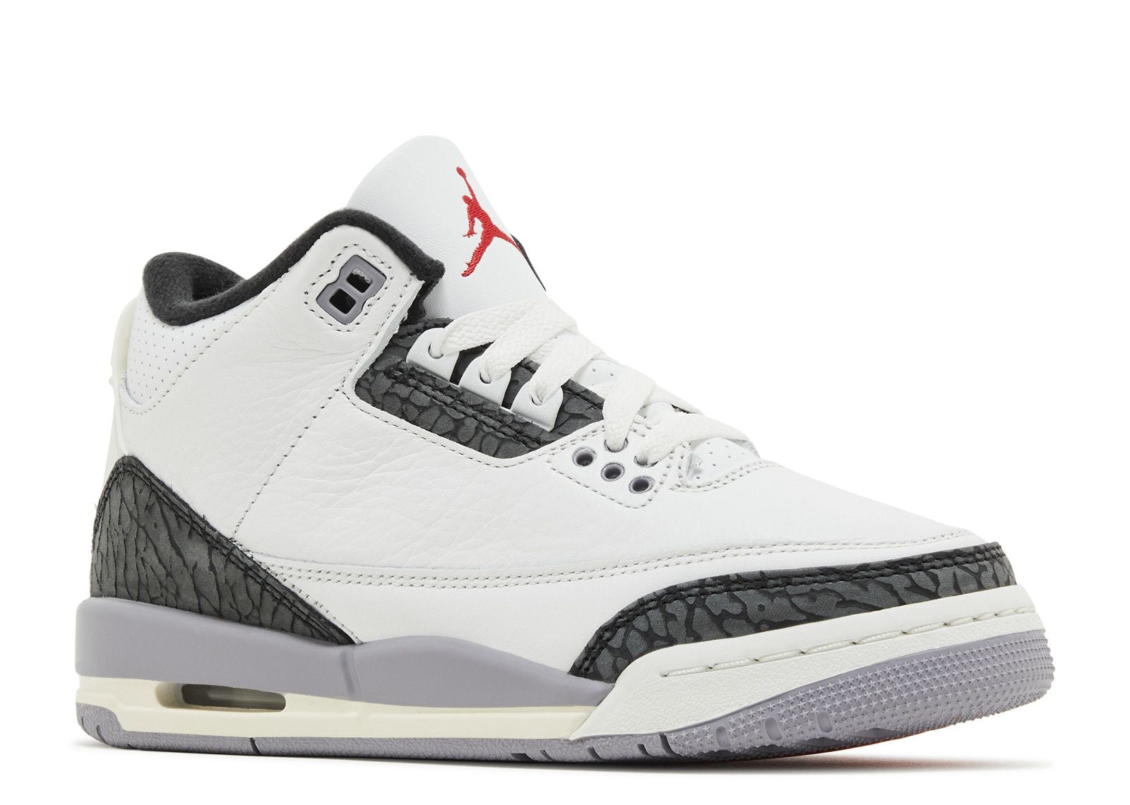 grade school jordan retro 3’s cement grey 2024