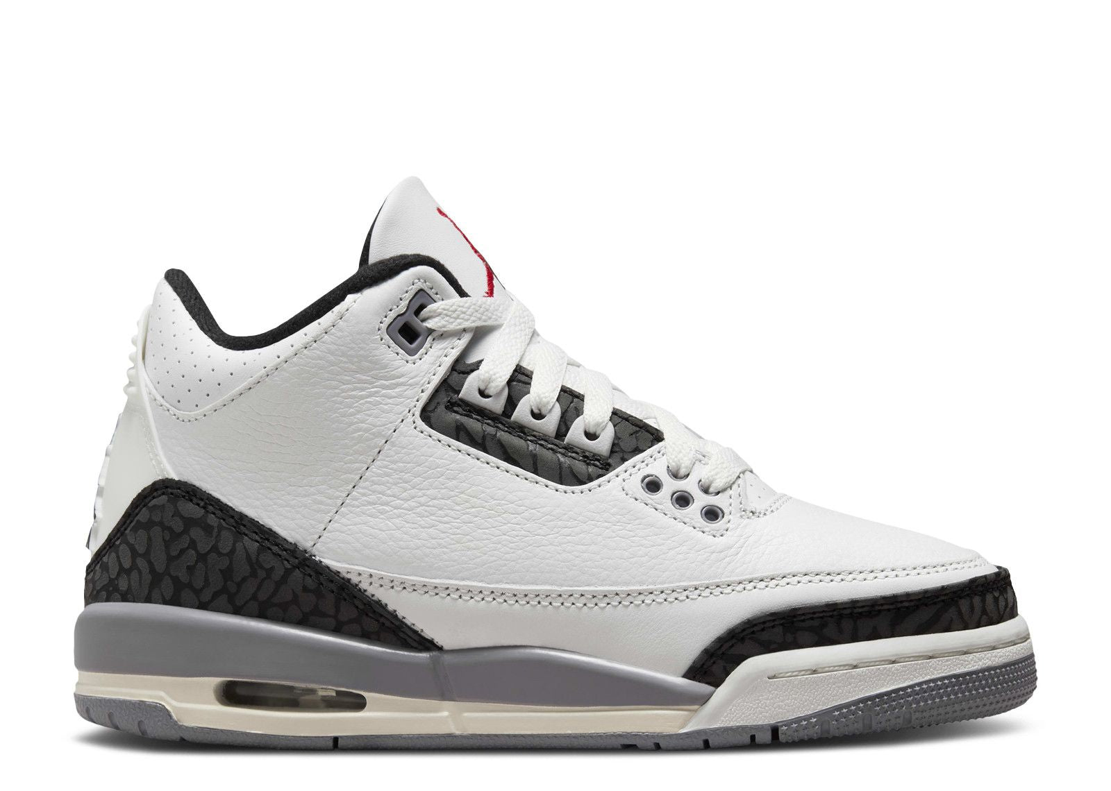 grade school jordan retro 3’s cement grey 2024