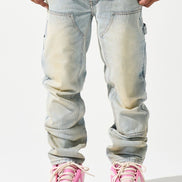 serenede journey baggy carpenter jeans in blue