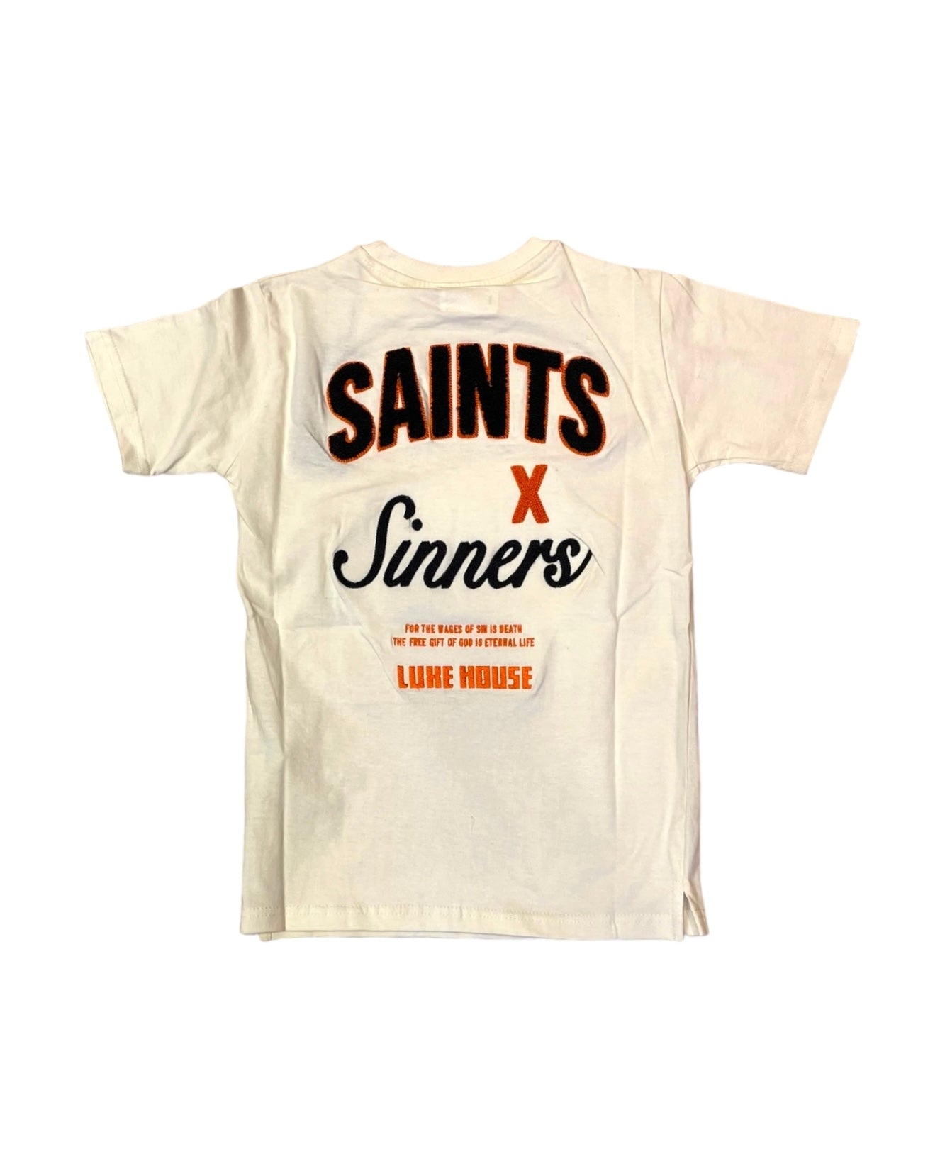 junior boys luxe house tshirt orange x natural