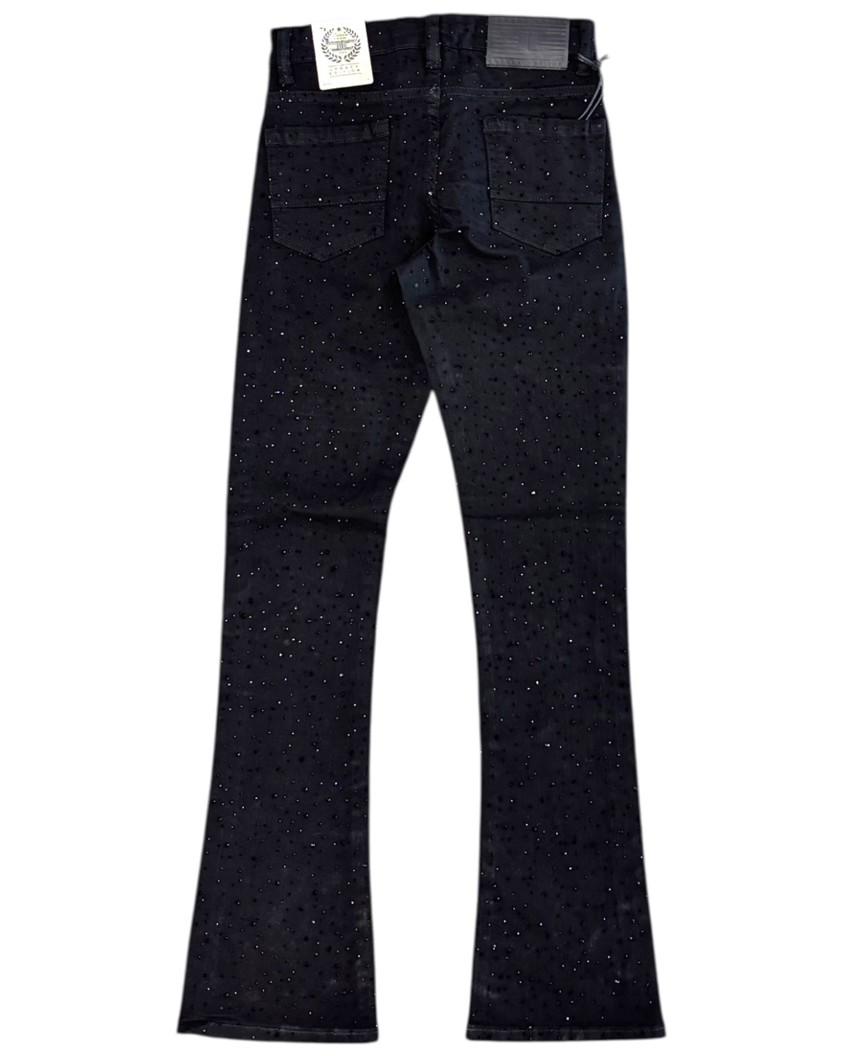 Black jeans on a white background