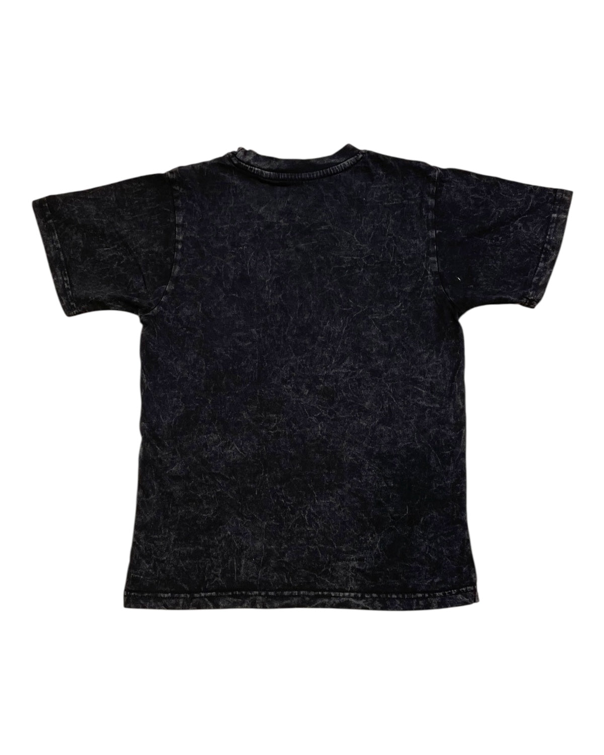 Black t-shirt on a white background