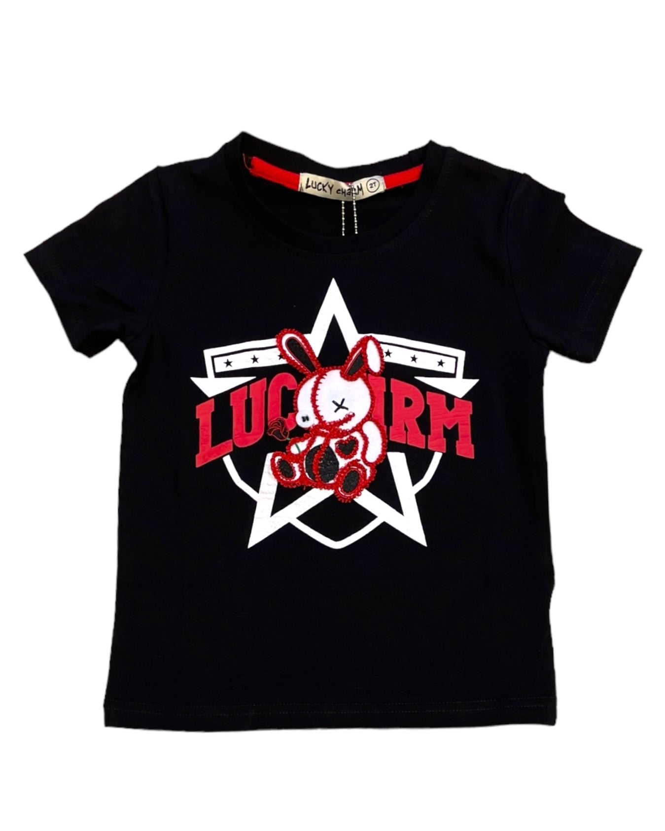 lucky charms lucky star graphic tee in black for toddlers