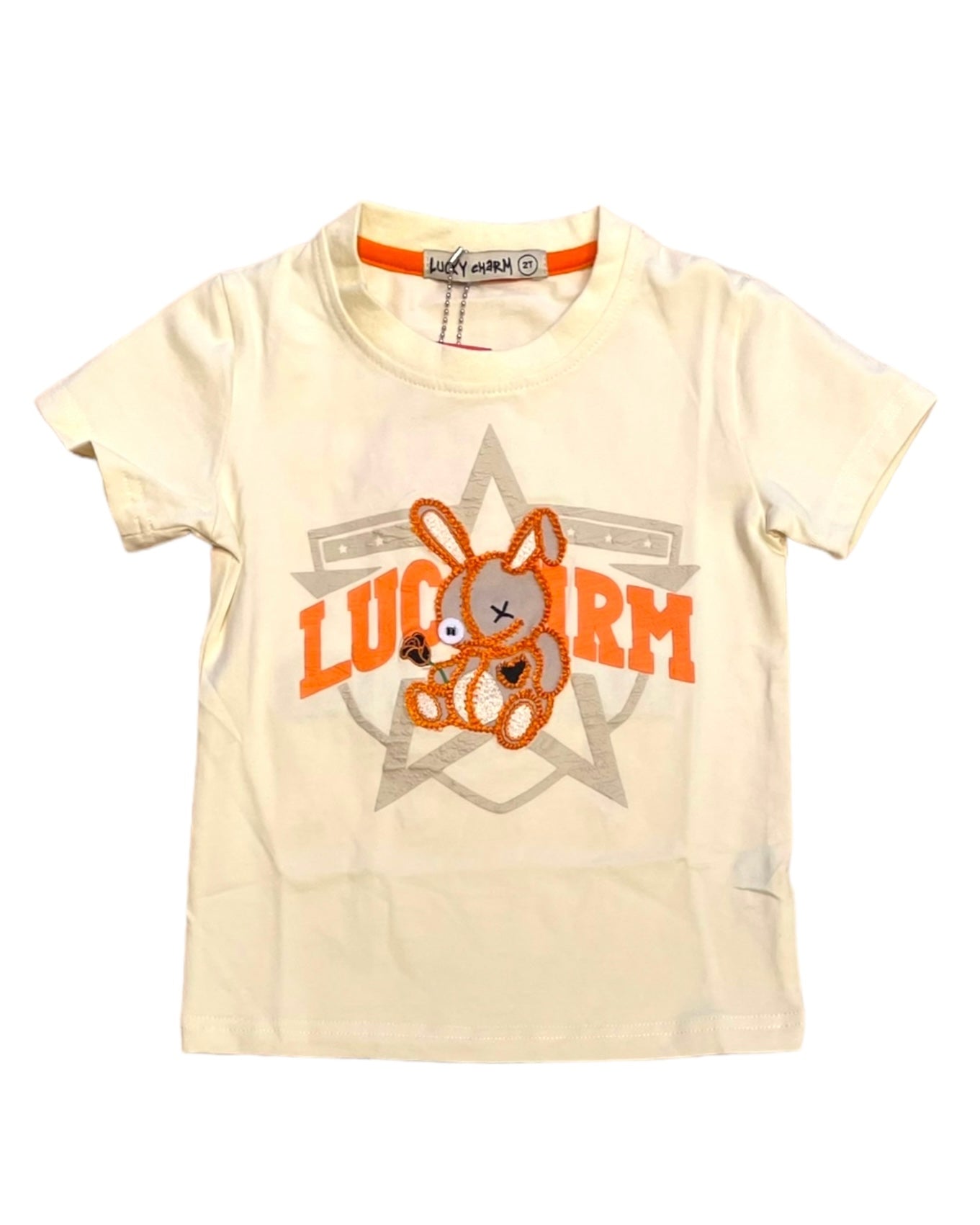 lucky charms lucky star tee in cream for toddlers