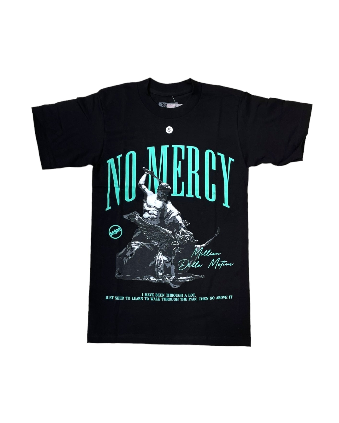 million dolla motive no mercy graphic tee in black 