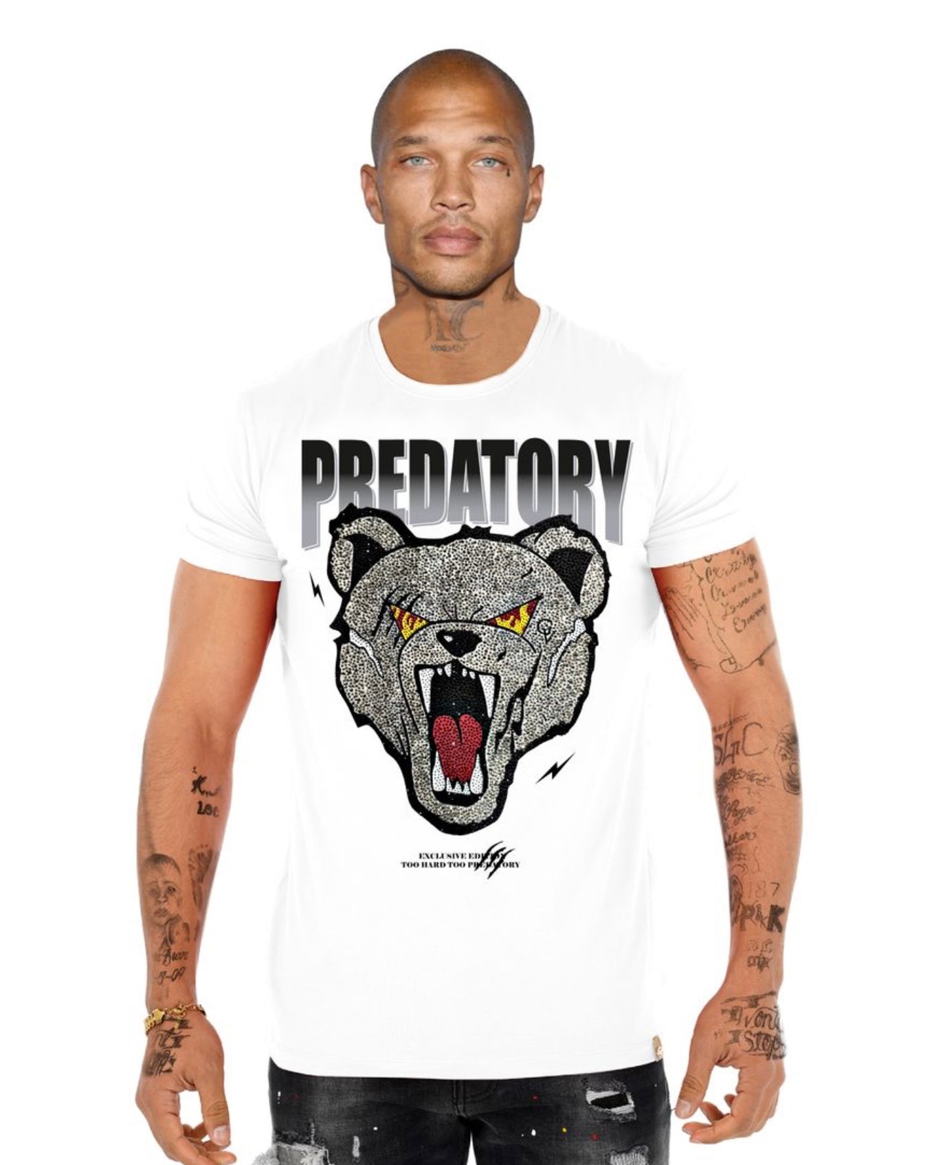 predatory tshirt in white