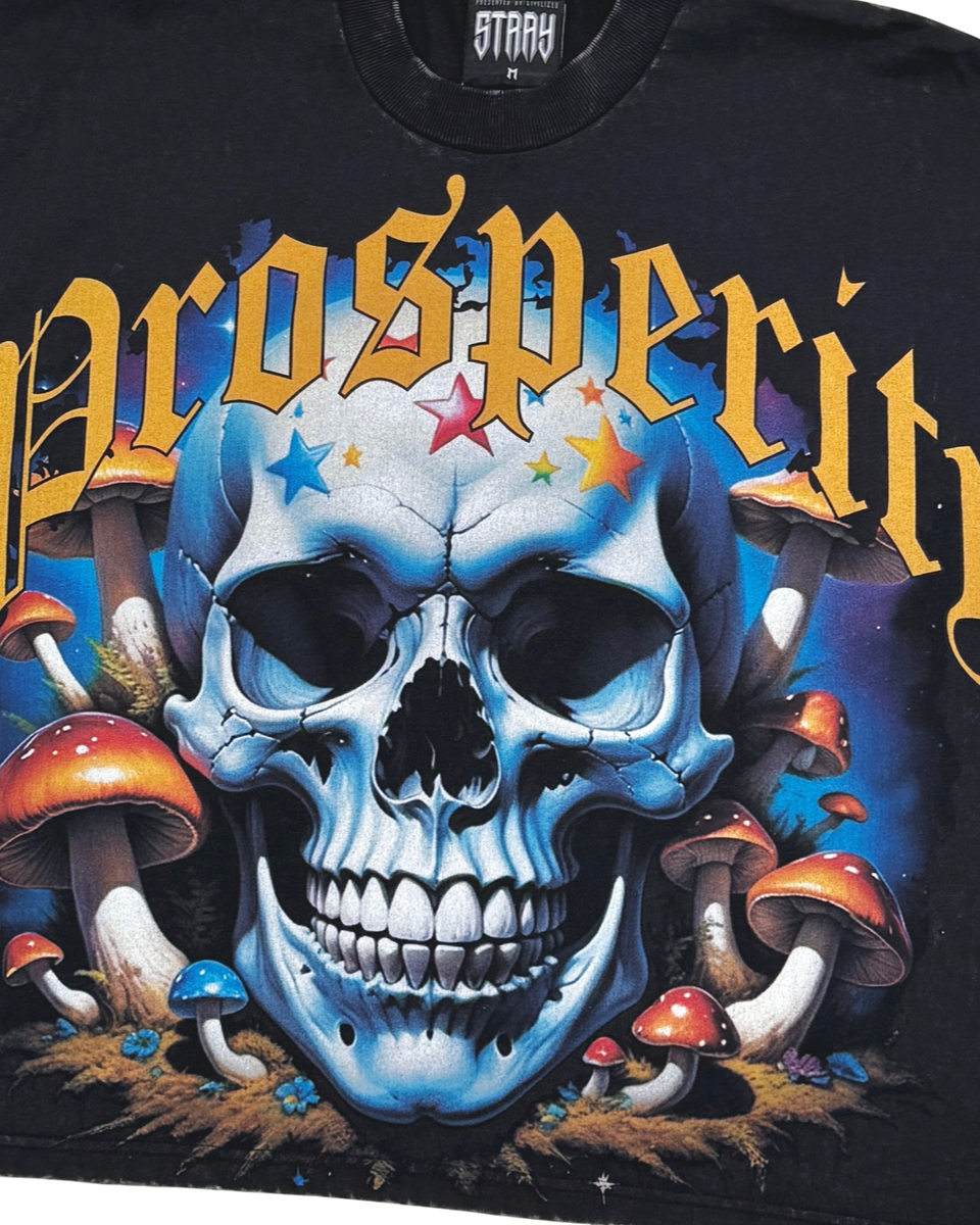 prosperity crop tee in black by marvelous clothing