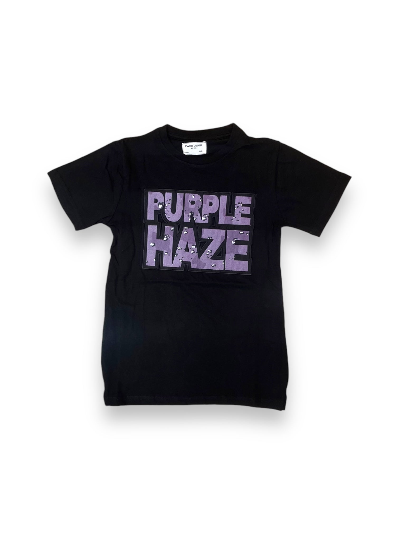 junior boys purple haze graphic tee in black