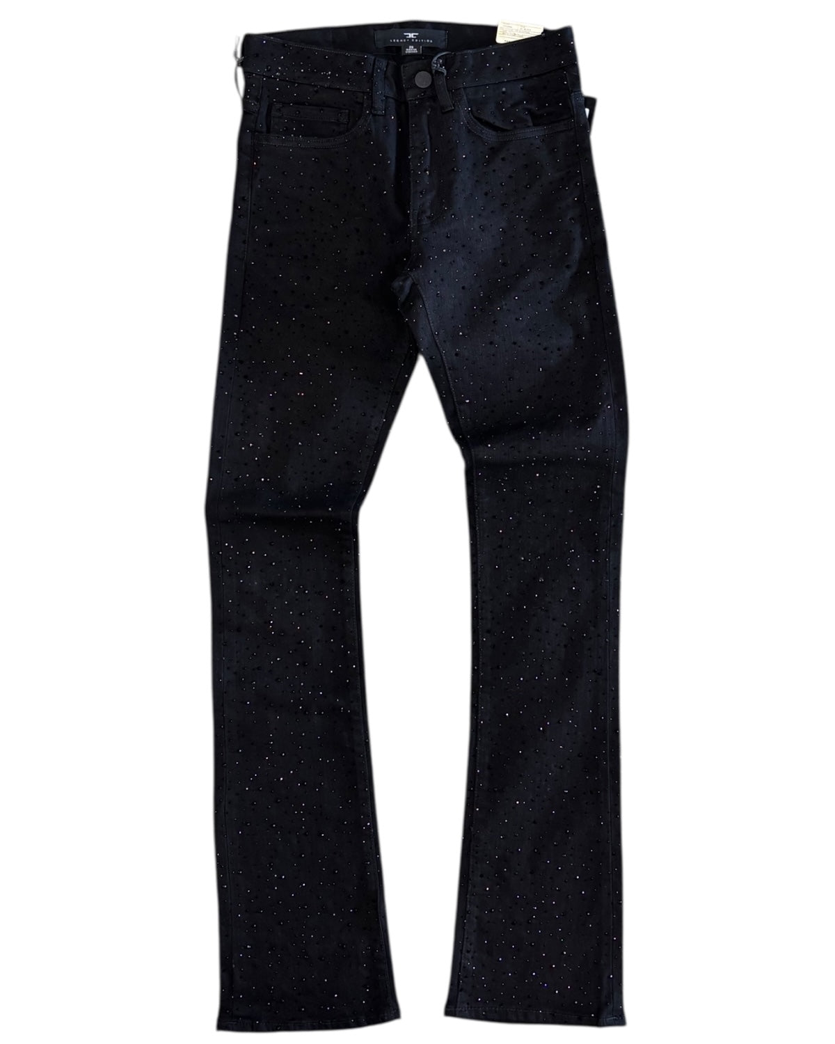 Black jeans on a white background