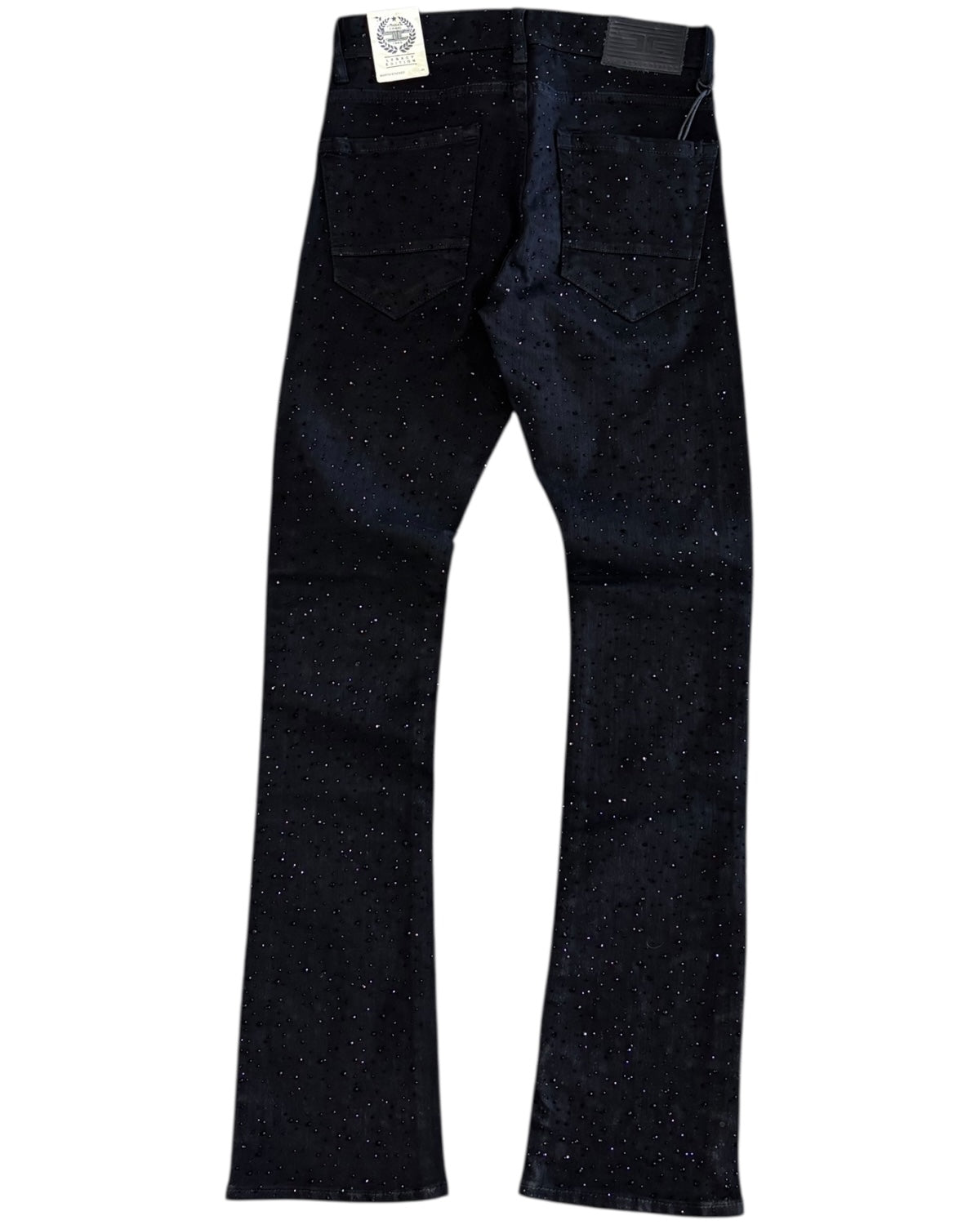 Black jeans on a white background